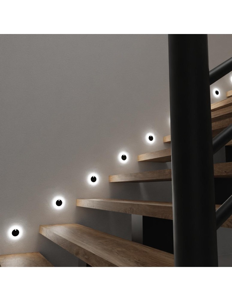 Stair step lighting - Eko-Light OTI BLACK Neutral Color 4000K 12V with motion sensor EKS6901 - product kolory-swiatla.pl 4