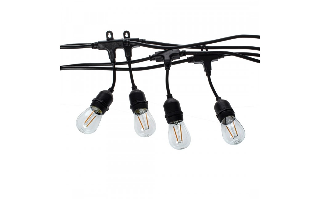 Eko-Light GIRLANDA 15 METRÓW Z ŻARÓWKĄ FILAMENTOWĄ 15x1,5W EKO7064
