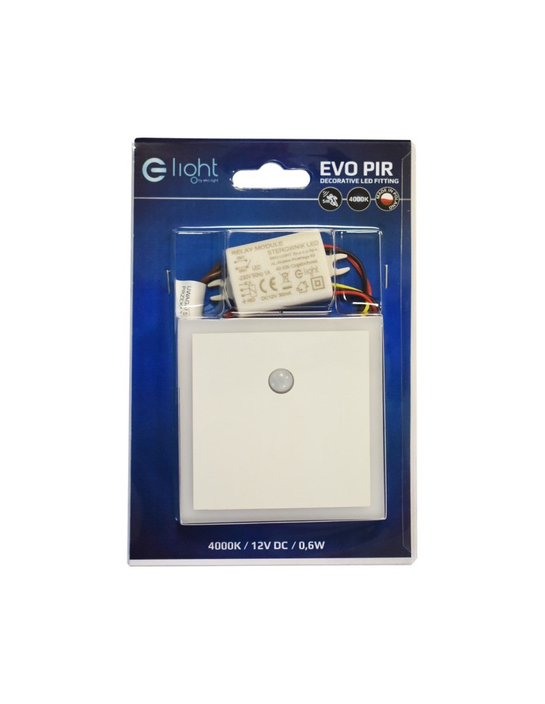 Stair step lighting - Eko-Light EVO WHITE Neutral color 4000K 12V with motion sensor EKS7073 - product kolory-swiatla.pl 4