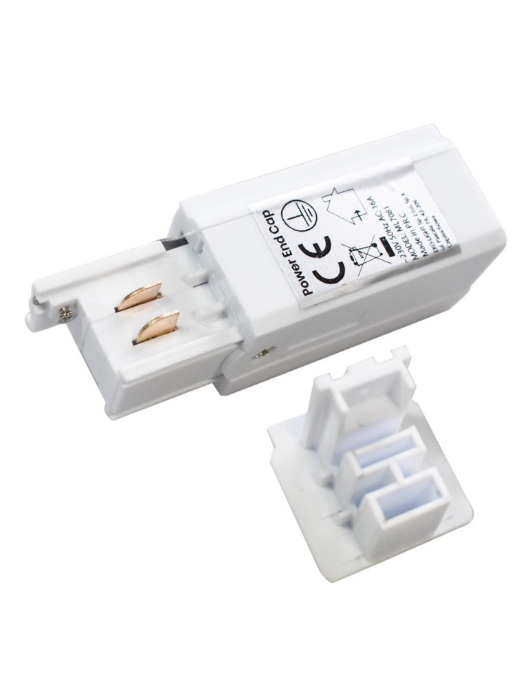 Accessories for 3 phase busbars - Eco-Light Track Light Power Supply White 3-circuit ML7081 - product kolory-swiatla.pl 2