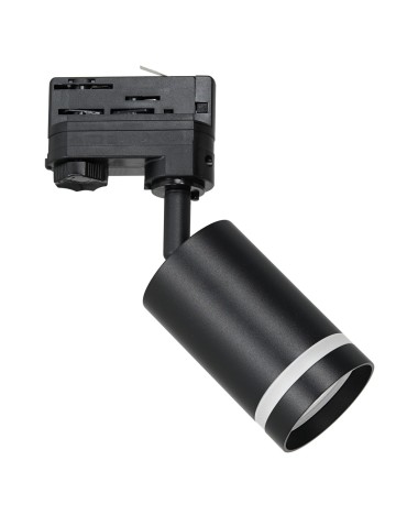 Eco-Light Track Spot Pipe Ring Black 1xGU10 - 3-circuit ML7671