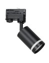 Eco-Light Track Spot Pipe Ring Black 1xGU10 - 3-circuit ML7671