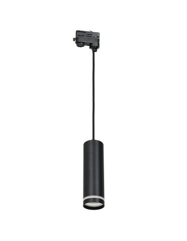 Eco-Light Pipe Ring Track pendant luminaire Black 1xGU10 3-circuit ML7675