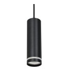 Lamps for 3-phase busbars - Eco-Light Pipe Ring Track pendant luminaire Black 1xGU10 3-circuit ML7675 - product 2
