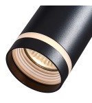 Lamps for 3-phase busbars - Eco-Light Pipe Ring Track pendant luminaire Black 1xGU10 3-circuit ML7675 - product 3