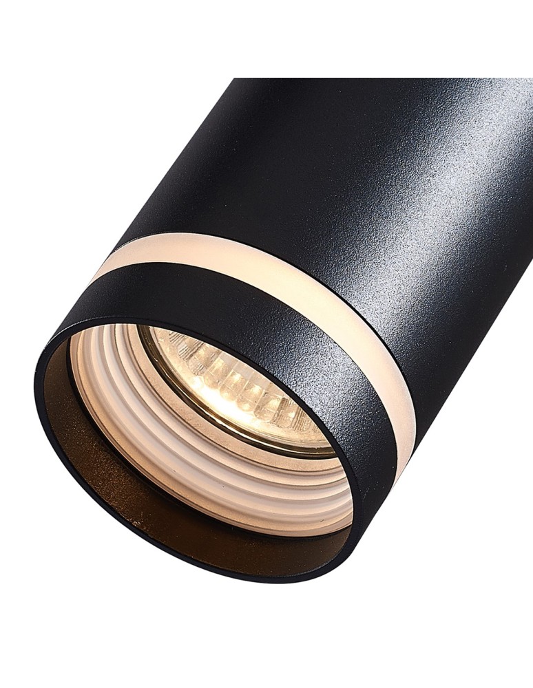 Lamps for 3-phase busbars - Eco-Light Pipe Ring Track pendant luminaire Black 1xGU10 3-circuit ML7675 - product kolory-swiatla.pl 3