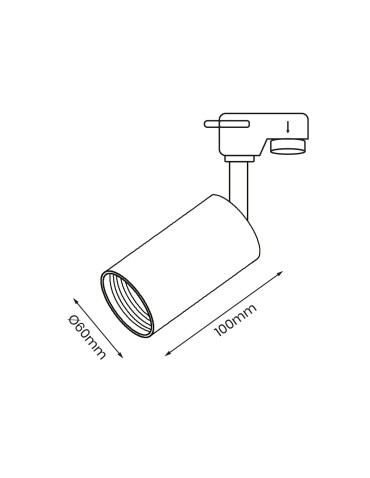 Eco-Light Track Spot Pipe Black 1xGU10 ML7677 - product 2