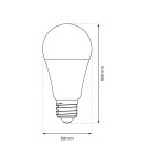 LED bulbs E27 230V - Eko-Light LED bulb 9W E27 A60 4000K Dimmable 100%/50%/25%. EKZA8001 - product 2
