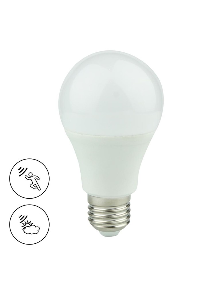 LED bulbs with sensor - Eko-Light LED 9W A60 E27 3000K Twilight-Motion Light Bulb EK8046 - product kolory-swiatla.pl 1