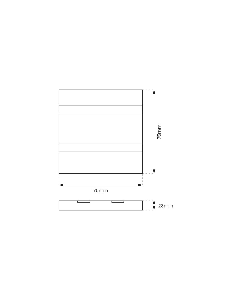 Stair step lighting - Eco-Light VOX BLACK Neutral Colour 4000K EKS610 - product kolory-swiatla.pl 5