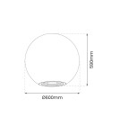 Garden balls - Eko-Light Globo Fi600 Garden Ball 1xE27 EKO0459. - product 9