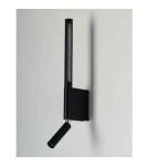 Wall lamps for bedrooms - Azzardo OLIMPIA WALL 2 BK Black 2xLED Reading wall lamp, 2 LED light sources Top swivel AZ5965 - product 3