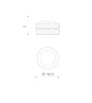 Flush-mounted lamps - pendants - Azzardo ESTER SQUARE 2 1xGU10 Black Recessed AZ4414 - product 3