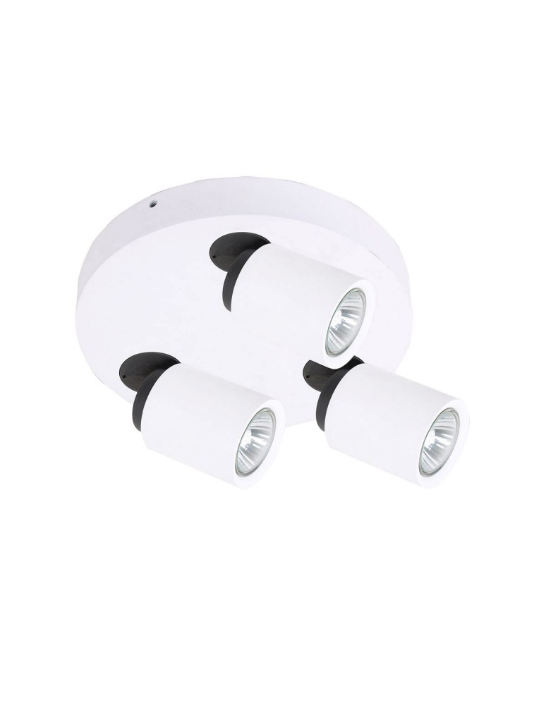 Spotlight ceiling lamps - ITALUX Lucien spot White/Black 3xGU10 FH31313B - product kolory-swiatla.pl 1