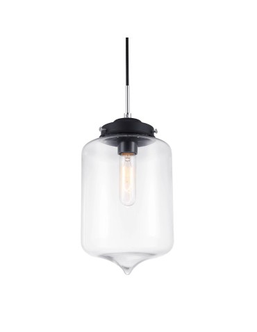 ITALUX Tube Pendant Clear 1xE27 MDM2095/1 B