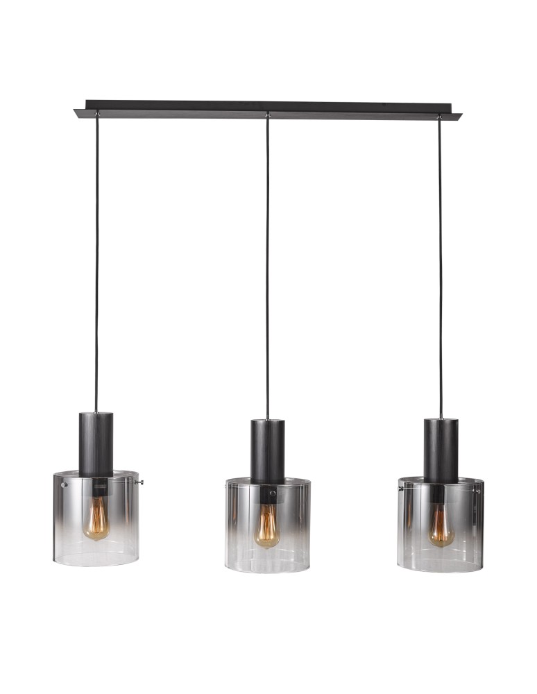 Triple pendant lamps - ITALUX Javier Pendant Black 3xE27 MD17076-3B BK - product kolory-swiatla.pl 1