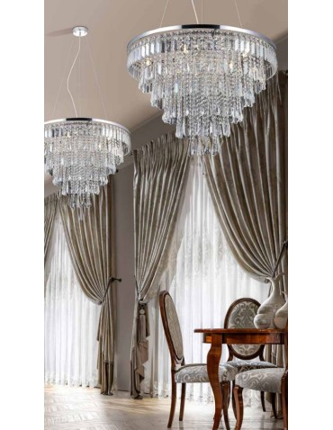 Azzardo KALABRIA XL PENDANT 12xG9 2w1 Sufitowa lub Wisząca Przeźroczysty AZ2926 - produkt 2