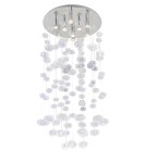 Glamour ceiling lamps - Azzardo LUVIA XL CLEAR 9xGU10 Ceiling/Hanging Transparent AZ2573 - product 1