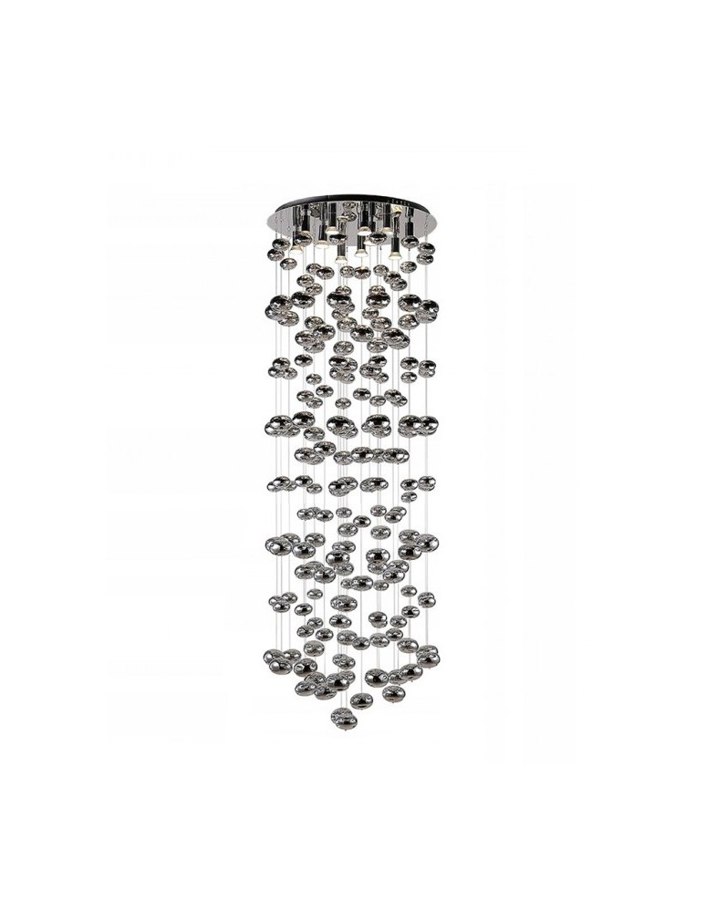 Glamour ceiling lamps - Azzardo LUVIA XL CHROME 9xGU10 Ceiling/Pendant Chrome AZ2574. - product kolory-swiatla.pl 1