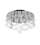 Glamour ceiling lamps - Azzardo LUVIA 80 CLEAR 10xGU10 Ceiling/Hanging Translucent AZ2571 - product 1