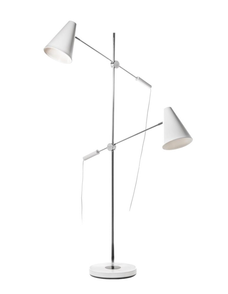Youth floor lamps - Azzardo KAJA WHITE 2xE14 Floor Floor White AZ2863 - product kolory-swiatla.pl 1