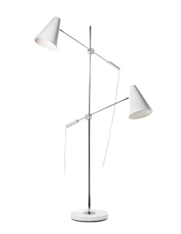 Azzardo KAJA WHITE 2xE14 Podłogowa Biały AZ2863