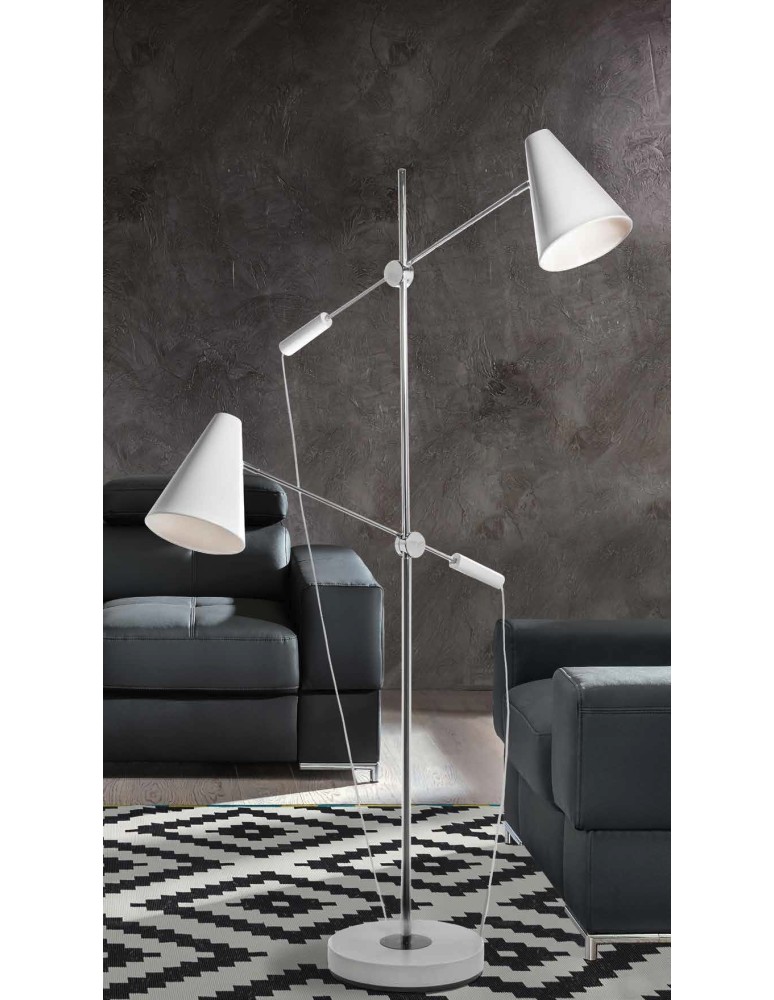 Youth floor lamps - Azzardo KAJA WHITE 2xE14 Floor Floor White AZ2863 - product kolory-swiatla.pl 2