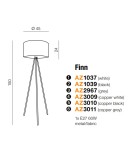 Tripod floor lamps - Azzardo FINN COPPER / GREY 1xE27 Floor Copper/Grey AZ3011 - product 2