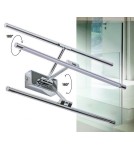 Wall lamps over a painting - Azzardo DAVINCI 48 CHROME 1xLED Wall mounted chrome AZ2648. - product 2