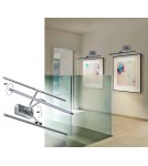 Wall lamps over a painting - Azzardo DAVINCI 90 SANDY NICKEL 1xLED Wall-mounted Sanded Nickel AZ2661 - product 3