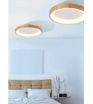Round Plafonds - Azzardo SILVAM 65 TOP 1xLED Ceiling Wood/White AZ2698 - product 2