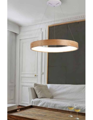 Azzardo SILVAM 65 PENDANT 1xLED Pendant Wood/White AZ2699 - product 2