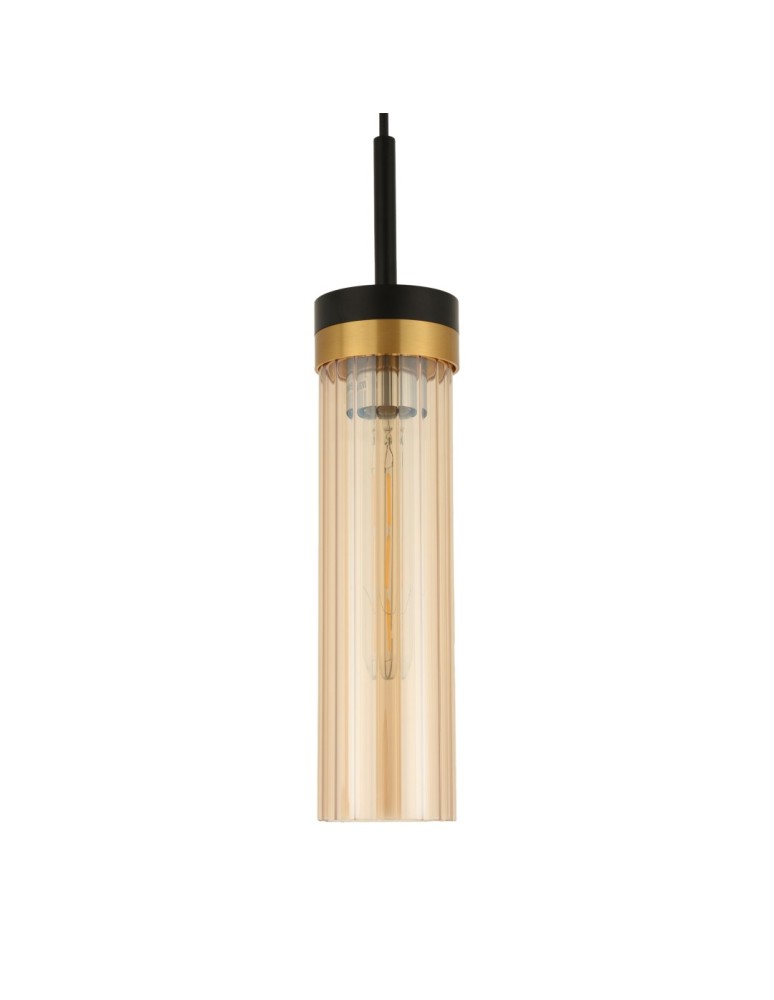 Pendant lamps on a strip - YASKR Malika Pendant Lamp 3xE27 black PL0140-3   - product kolory-swiatla.pl 3