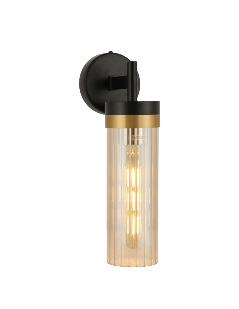 Tube wall lamps - YASKR Malika wall lamp 1xE27 black WL0123-1   - product kolory-swiatla.pl 1