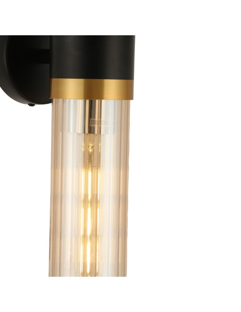 Tube wall lamps - YASKR Malika wall lamp 2xE27 black WL0123-2   - product kolory-swiatla.pl 3