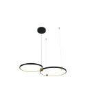 Pendant lamps circles - YASKR Kido M LED Pendant Lamp black PL0139   - product 1