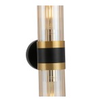 Tube wall lamps - YASKR Malika wall lamp 2xE27 black WL0123-2   - product 4