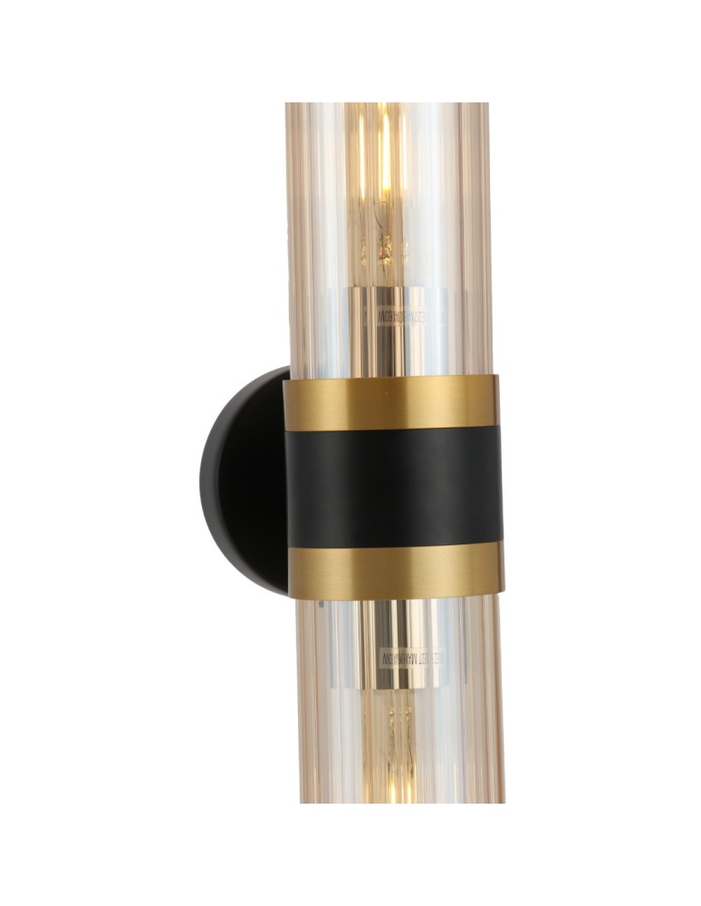 YASKR Kinkiet Malika 2xE27 czarny WL0123-2  