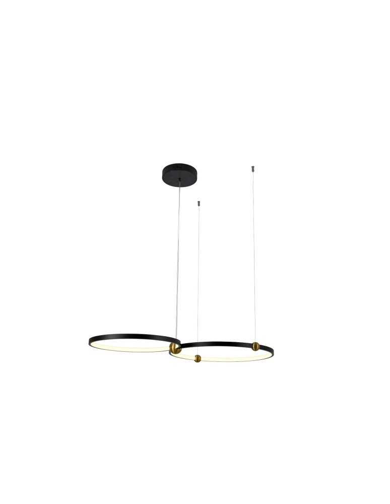 Pendant lamps circles - YASKR Kido M LED Pendant Lamp black PL0139   - product kolory-swiatla.pl 3