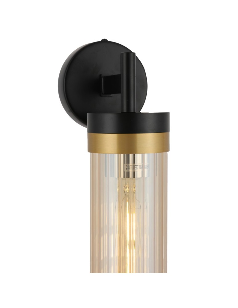 Tube wall lamps - YASKR Malika wall lamp 1xE27 black WL0123-1   - product kolory-swiatla.pl 3