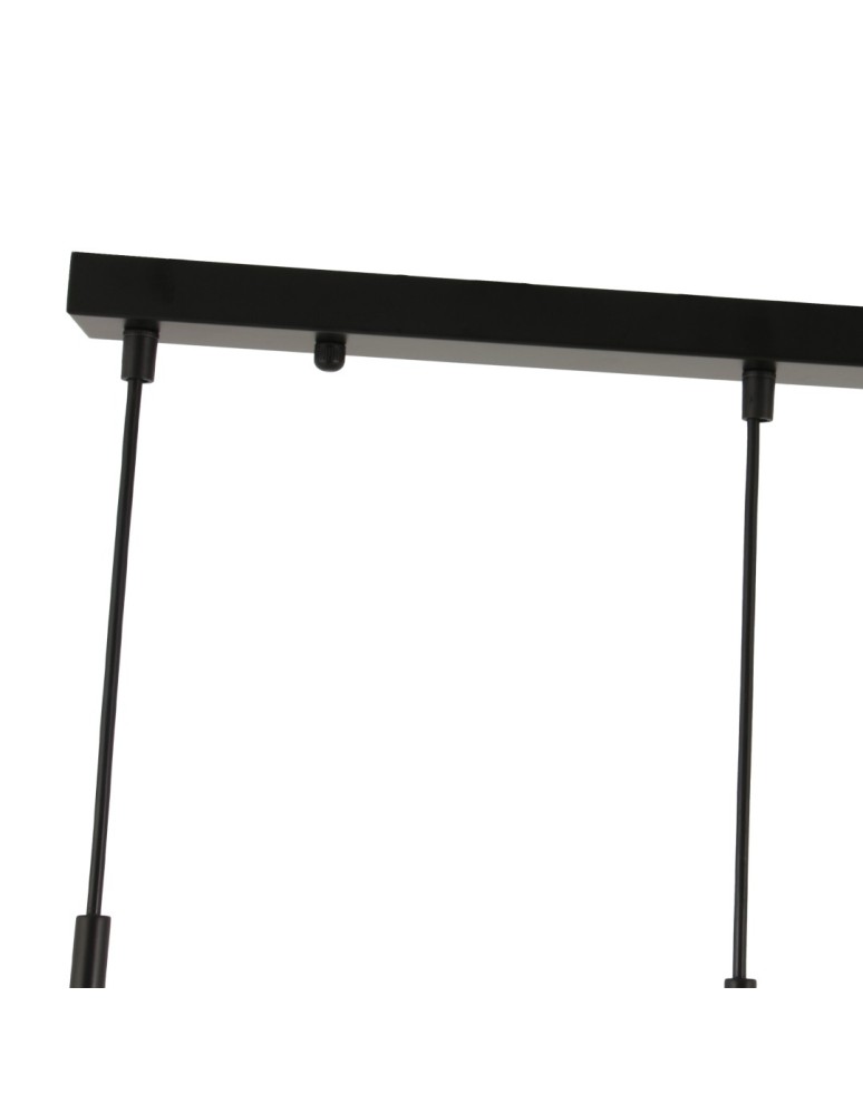 Pendant lamps on a strip - YASKR Malika Pendant Lamp 3xE27 black PL0140-3   - product kolory-swiatla.pl 8
