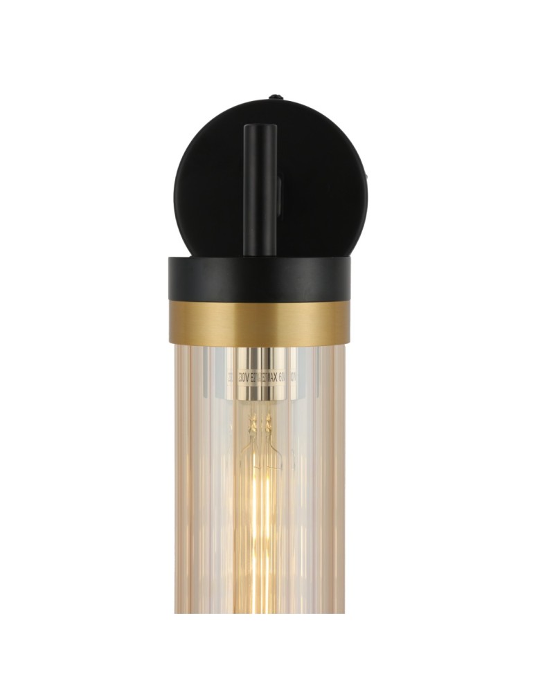 YASKR Kinkiet Malika 1xE27 czarny WL0123-1  