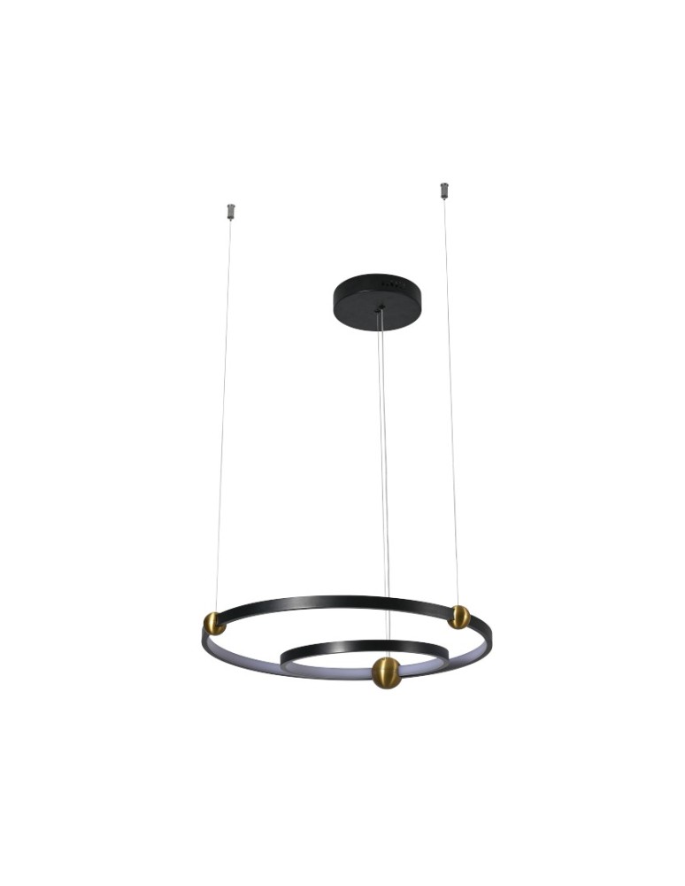 Pendant lamps circles - YASKR Kido S LED Pendant Lamp black PL0138   - product kolory-swiatla.pl 2