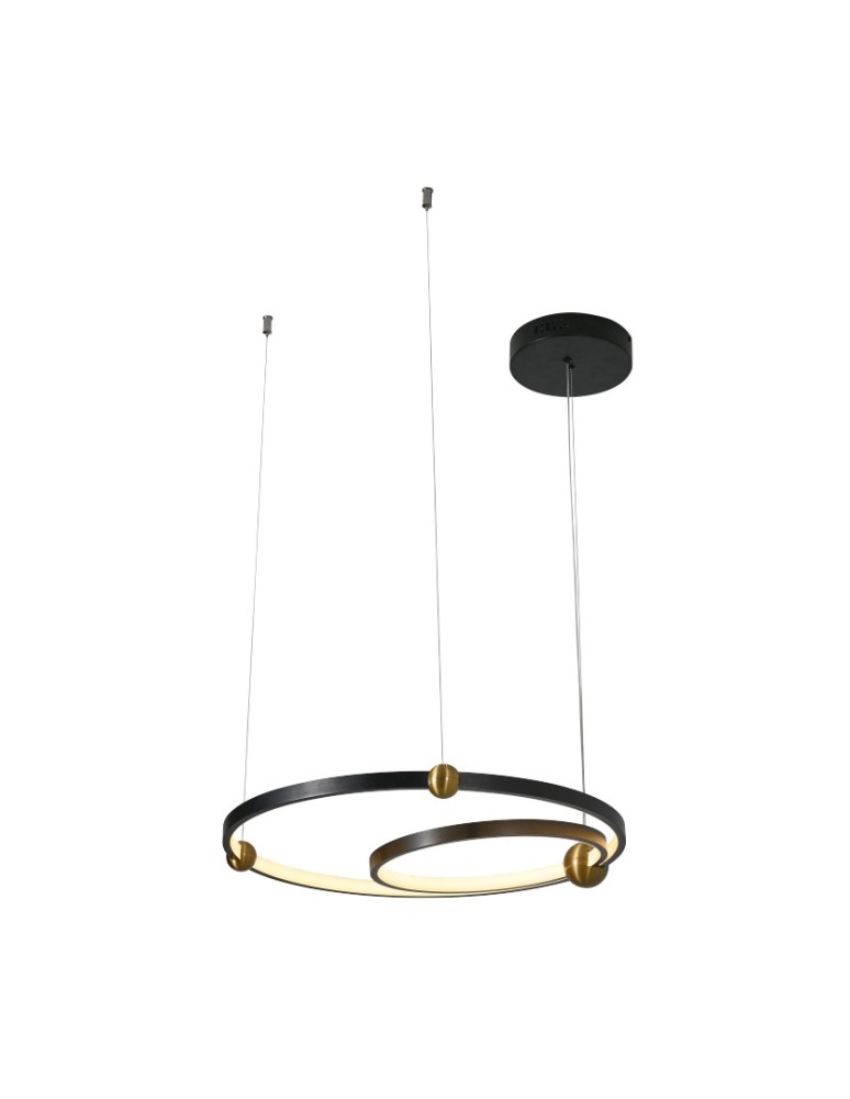 Pendant lamps circles - YASKR Kido S LED Pendant Lamp black PL0138   - product kolory-swiatla.pl 3