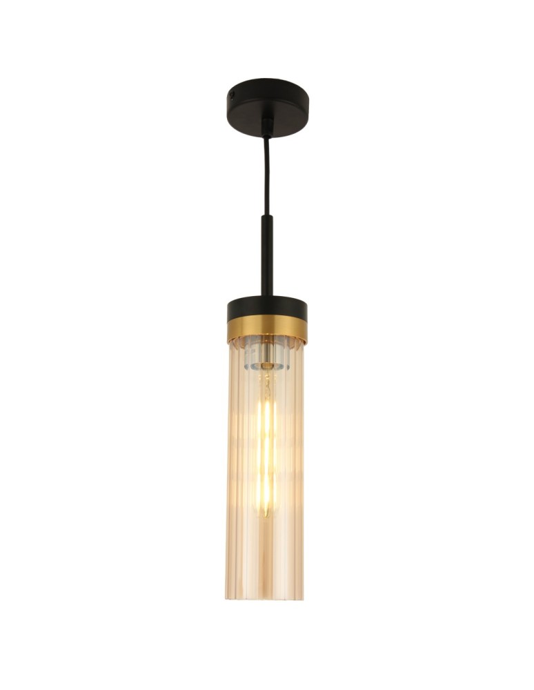 YASKR Lampa Wisząca Malika 1xE27 czarny PL0140-1  