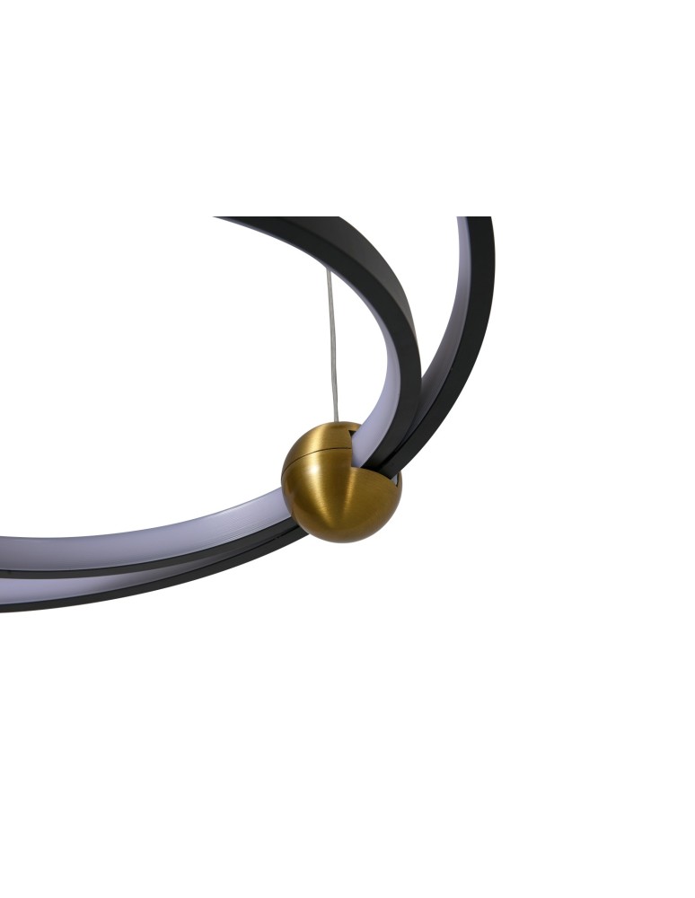 Pendant lamps circles - YASKR Kido S LED Pendant Lamp black PL0138   - product kolory-swiatla.pl 4