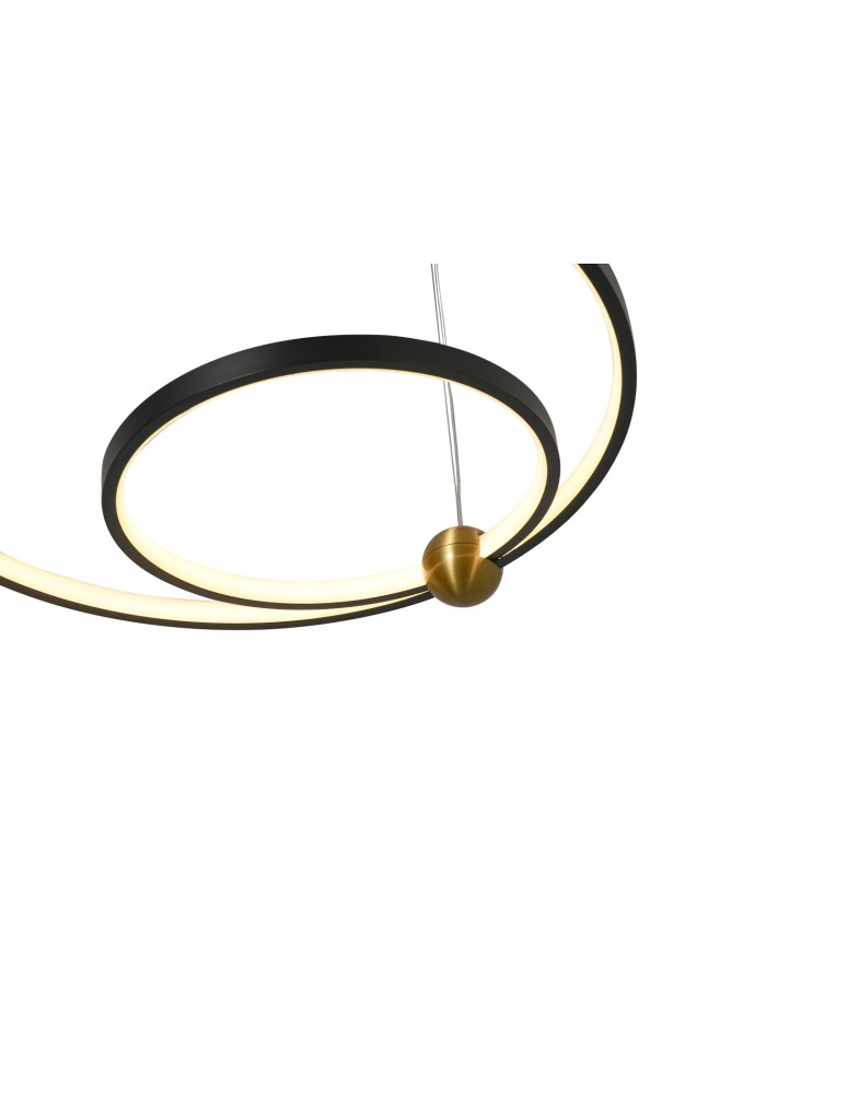 Pendant lamps circles - YASKR Kido S LED Pendant Lamp black PL0138   - product kolory-swiatla.pl 5
