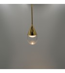 Single pendant lamps - YASKR Nata Pendant Lamp 1xLED gold PL0104-GD   - product 5