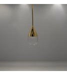Single pendant lamps - YASKR Nata Pendant Lamp 1xLED gold PL0104-GD   - product 6