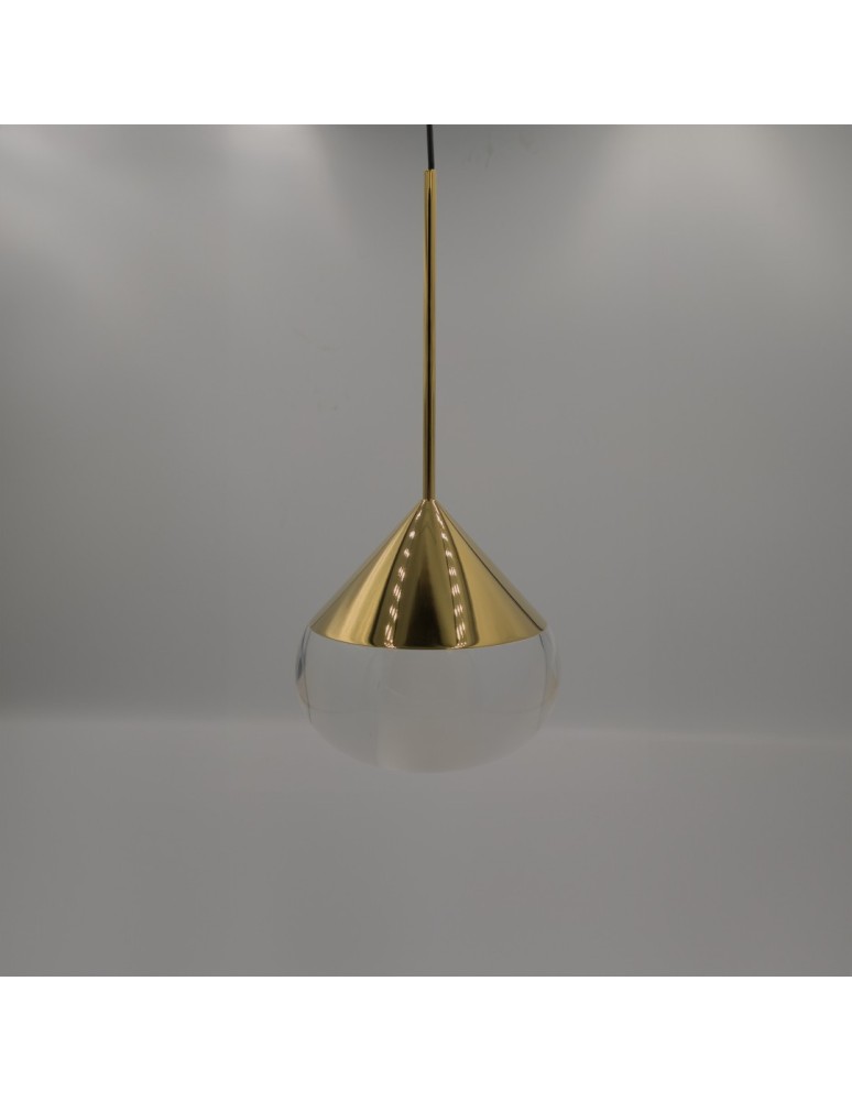 Single pendant lamps - YASKR Suza 1xLED gold pendant lamp PL0103-GD   - product kolory-swiatla.pl 6